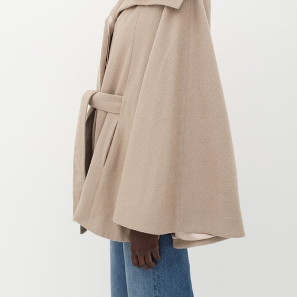 Sentaler tote belted cape coat size large - Picture 4 of 6